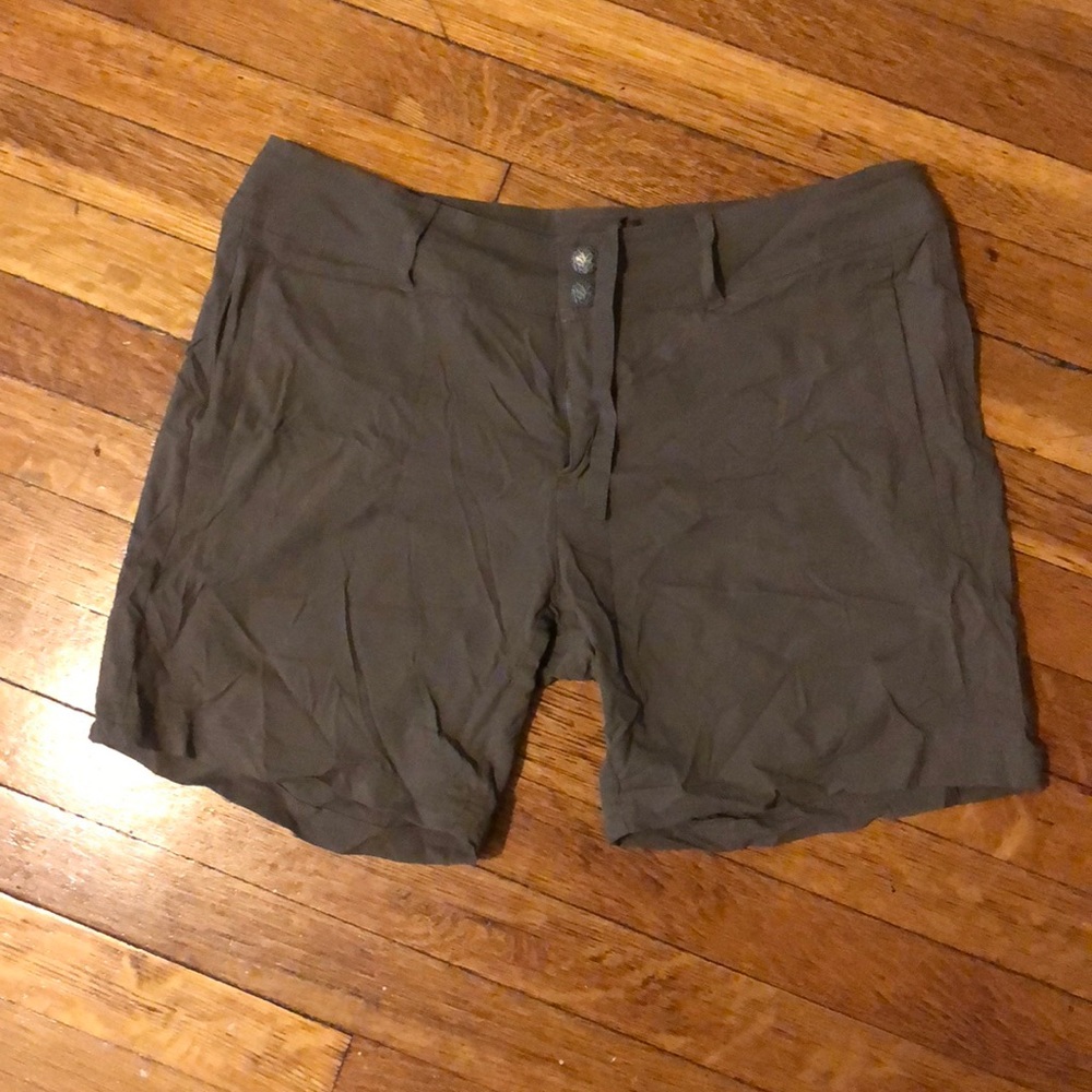 PrAna 8 inch hiking shorts, Mocha, size 8